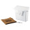 Rubbermaid 614000 Sanitary Napkin Receptacle with Rigid Liner  Rectangular  Plastic  White 2