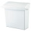 Rubbermaid 614000 Sanitary Napkin Receptacle with Rigid Liner  Rectangular  Plastic  White 1