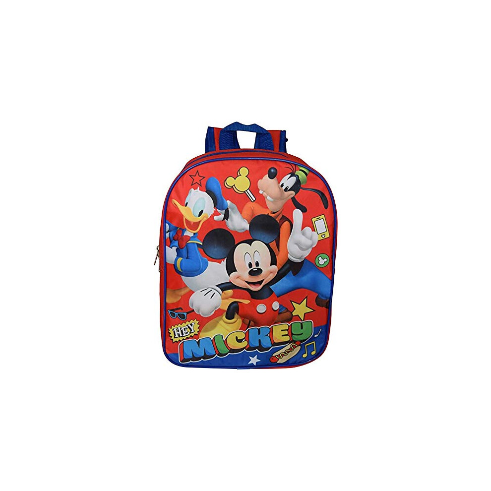 Mickey Mouse 15"""" Backpack (Red-Blue)