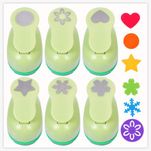 UCEC Pappersslag fr hantverk av hantverk fr pappershantverk 1 tum Craft Hole Punch Fores 6st Papper Hole Puncher Shape Cutters For Crafts Star
