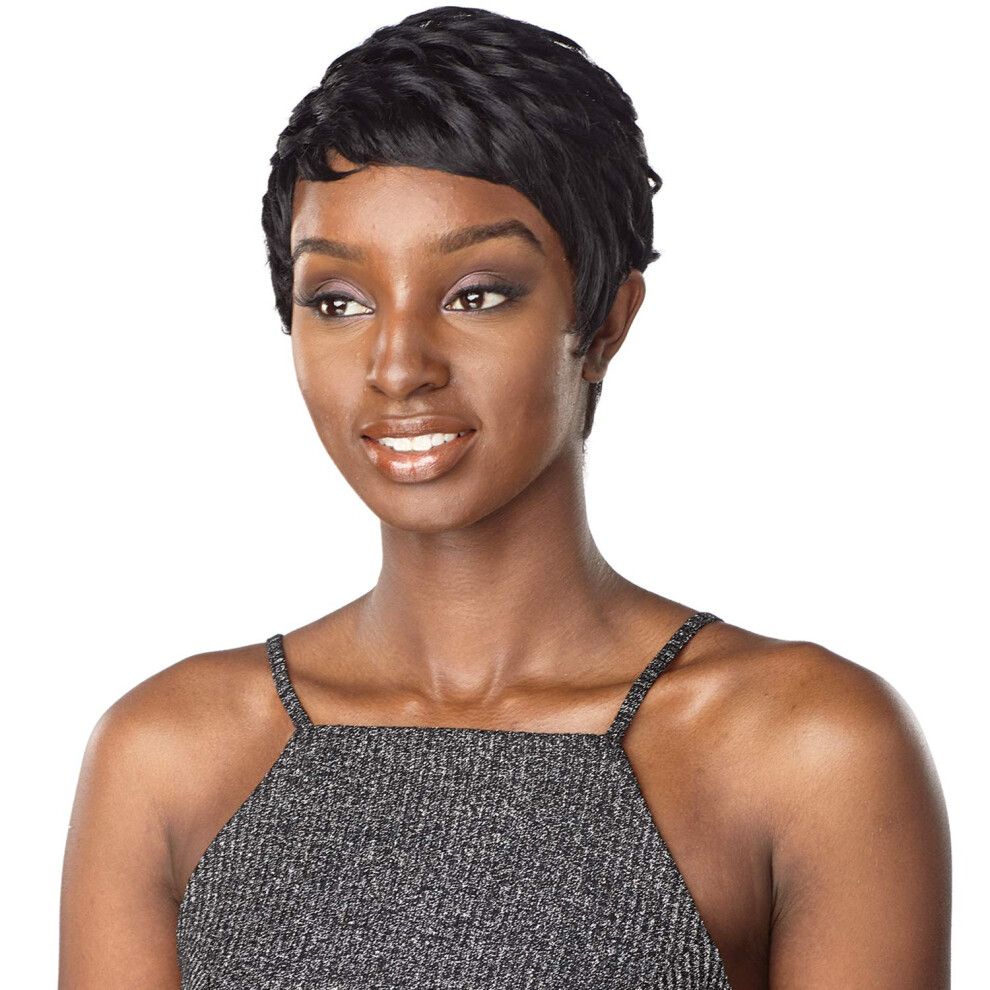 Sensationeel Instant Fashion Wig Sensationnel Synthetic Hair Wig Anita (1B)