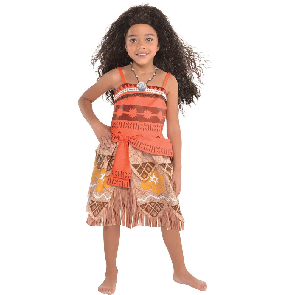 Costumes Usa Moana-Kost M F R M Dchen, Gr E S, Inklusive Moanas Charakteristischem Orange-Braunen Kleid Und Einer Halskette-image