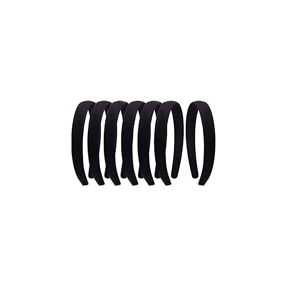 Suyegirl Lot De 33 Bandeaux En Satin Recouverts De Tissu Pour Femmes 3/4 Pouces De Large B-image