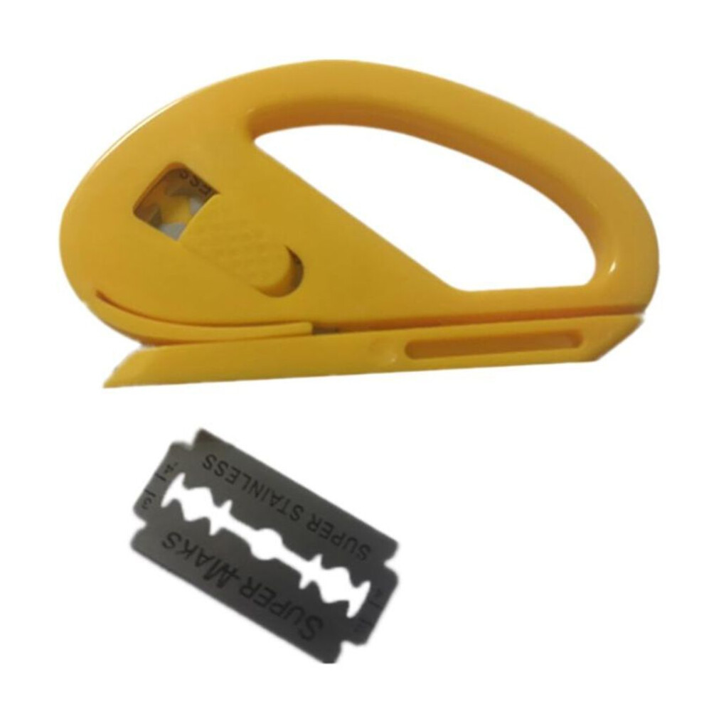 (yellow) Vinyl Wrapping Paper Backing Slitter Knife Liner Cutter Paper Cutter For Car Wrapping Window Tint Film Cutting Tool