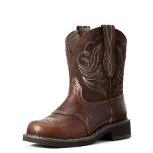 Bottes western Ariat Fatbaby Heritage Dapper pour femme, couleur cuivre/brownie, largeur 6