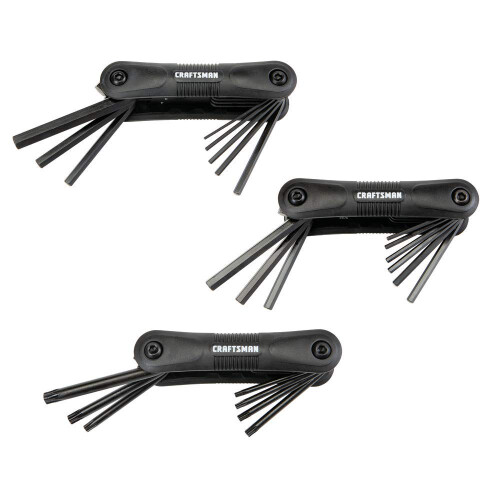 CRAFTSMAN Σετ Κλειδιά Έξαρχης, 25 Κλειδιά, 3 Πακέτα, Αναδιπλούμενα (CMHT26004)