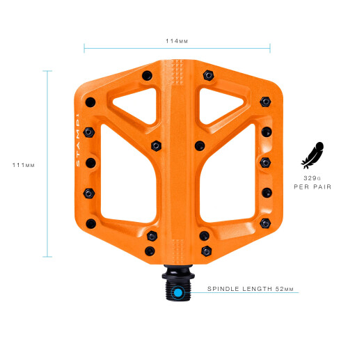 Ped   le Crankbrothers MTB Stamp 1 Large Orange 1