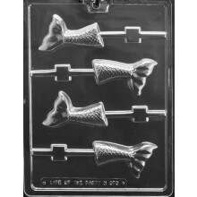 Grandmama's Goodies N070 Mermaid Tail Lollipop Lolly Chocolate Candy Soap Mold cu instruc?iuni exclusive de modelare