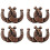 CHALLENGER Σετ 4 Conchos Τακ Western Saddle Copper Horseshoe Co535 1