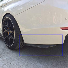 Bakre sttfngare diffusor Universal Car Side Fender kjol Lip Splitter Canard Protector 1 Par Kolfiber/svart (kolfiberfrg)