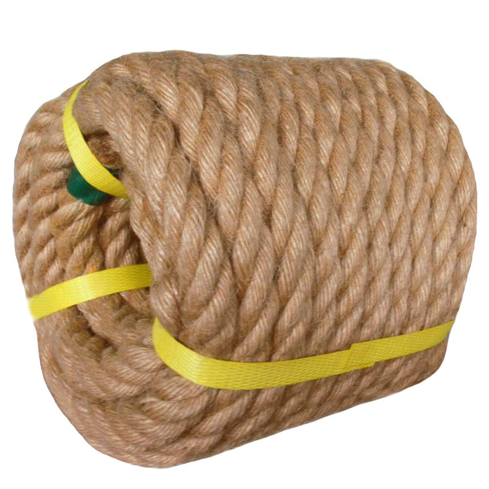 Twisted Manila Rope Jute Rope (3/4 in x 50 ft) Natural Thick Hemp Rope-image-OPC-PFKVKMW-NEW