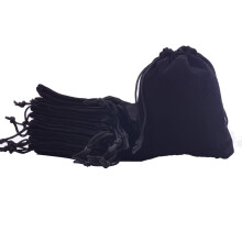 Sansam 25 stk Sorte snore Fl?jlsgaveposer Fl?jlsposer til bryllupsgaver Slikposer Festgaver 4,8x6,0''