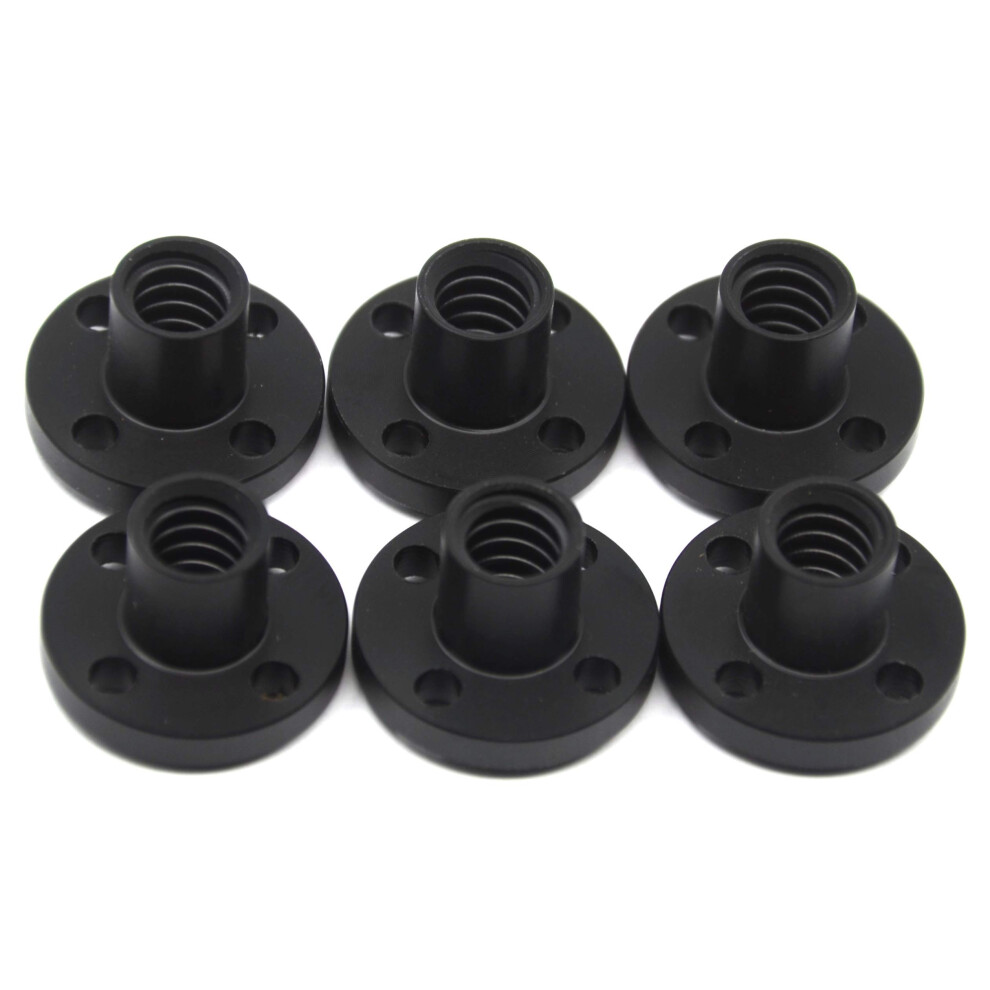 Befenybay 6PCS Diameter 8mm Black TR8x2 Lead Screw Nut for CNC and 3D-image-OPC-PFMJKVS-NEW