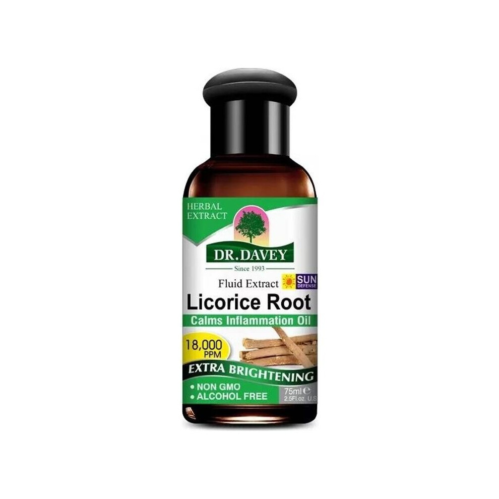 Dr. Davey Licorice Root Calming Facial Oil |Quick-absorbing formula | Soothing and Hydrating Skin Oil - 75ml