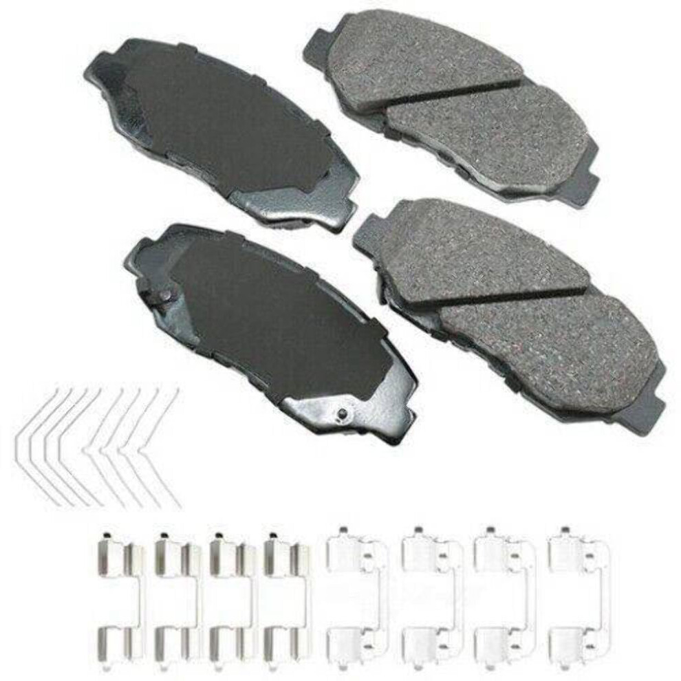 Akebono ACT914A Ultra-Premium Ceramic Front Disc Brake Pads GREY