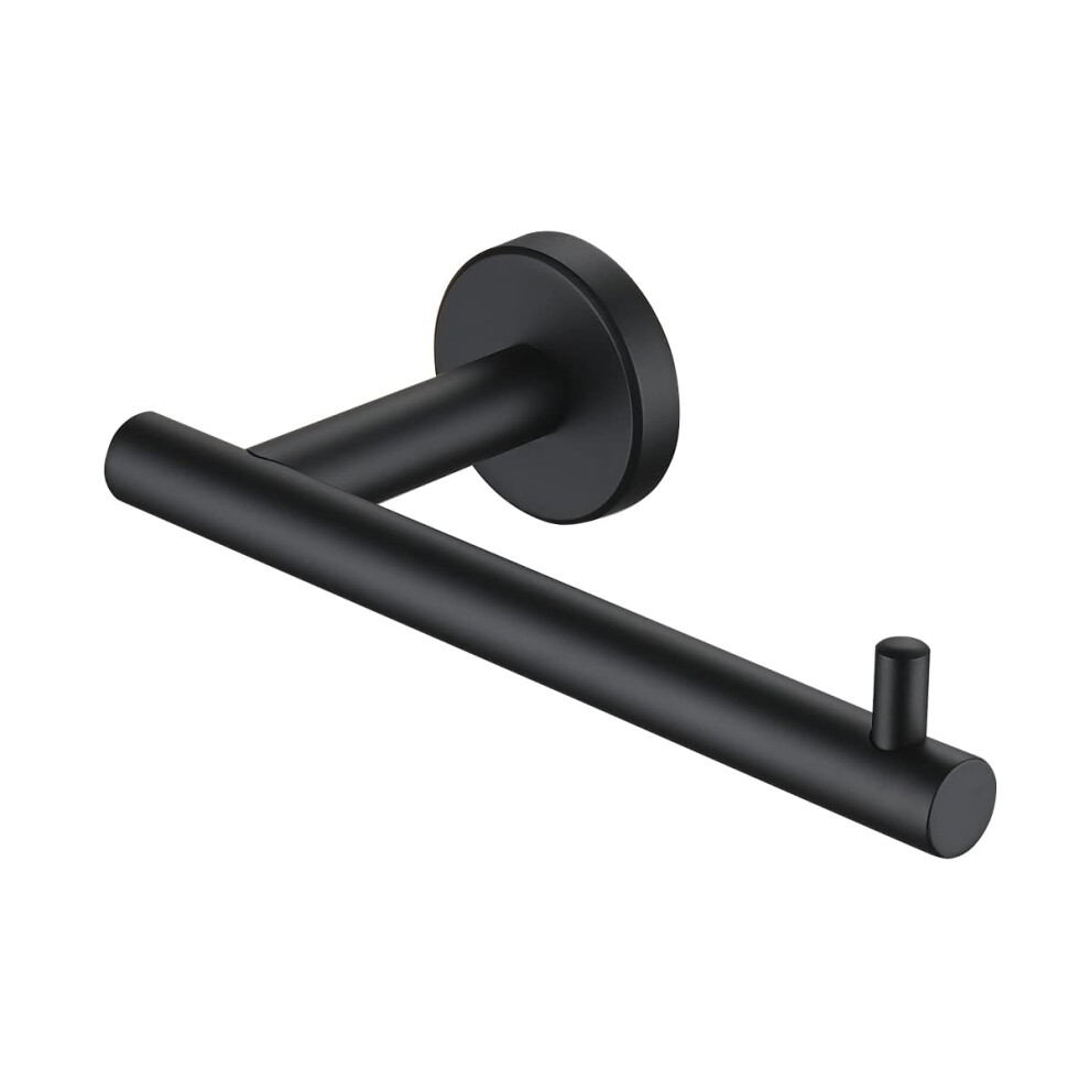 JQK Black Toilet Paper Holder  5 Inch 304 Stainless Steel Thick 0.8mm-image-OPC-PFKXMKK-NEW