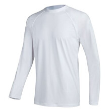 Herre sv?mmetr?jer Rashguard Sun Shirt UPF 50 UV Sun Protection Outdoor Long Sleeveve T-Shirt Swimwear White XL