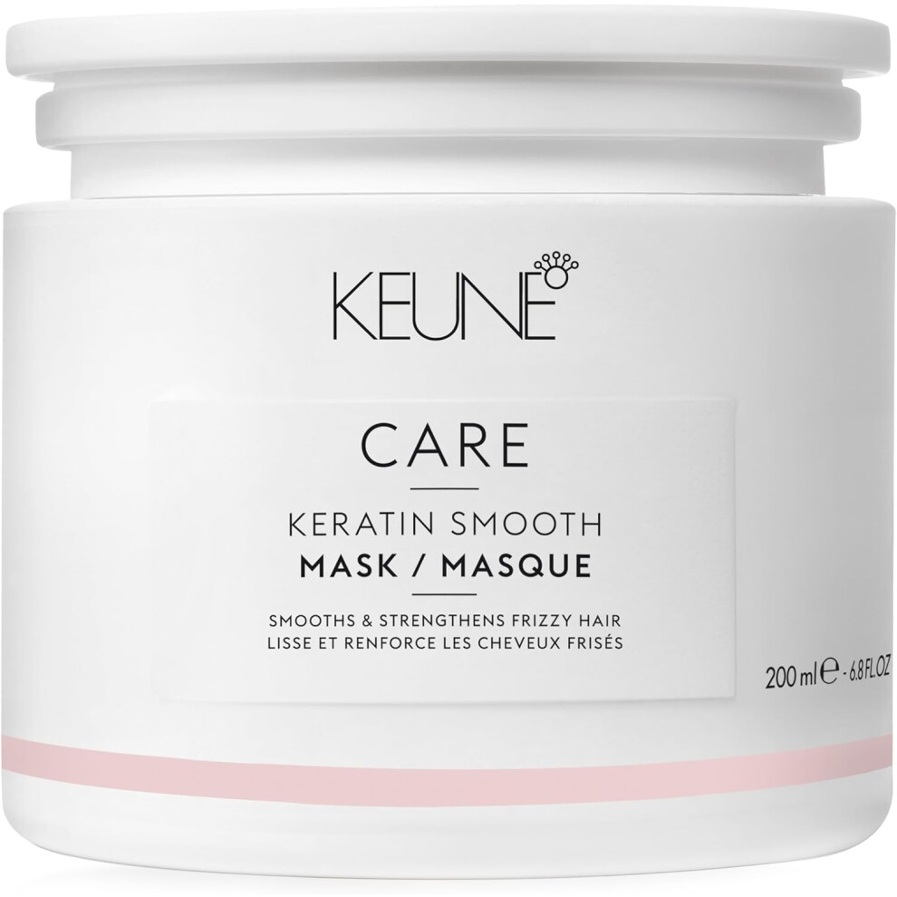 Keune Care Keratin Smooth Mask 200Ml | Deep Conditioning Hair Treatment For Frizz Control, Repair & Strengthening