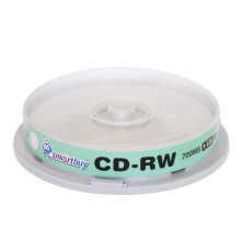 Balenie 10 ks Smartbuy CD-RW 1-12X 700MB/80Min vysokor   chlostn    prepisovateln    pr   zdne d   tov    m   di    s logom znacky
