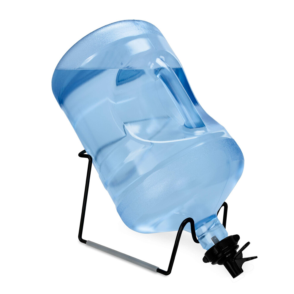 Brio Metal Plated 3-5 Gallon Water Jug Stand and 2 Dispenser Valves  R