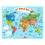 FlyingKids World Map Poster for Kids. Educational  interactive  person 4