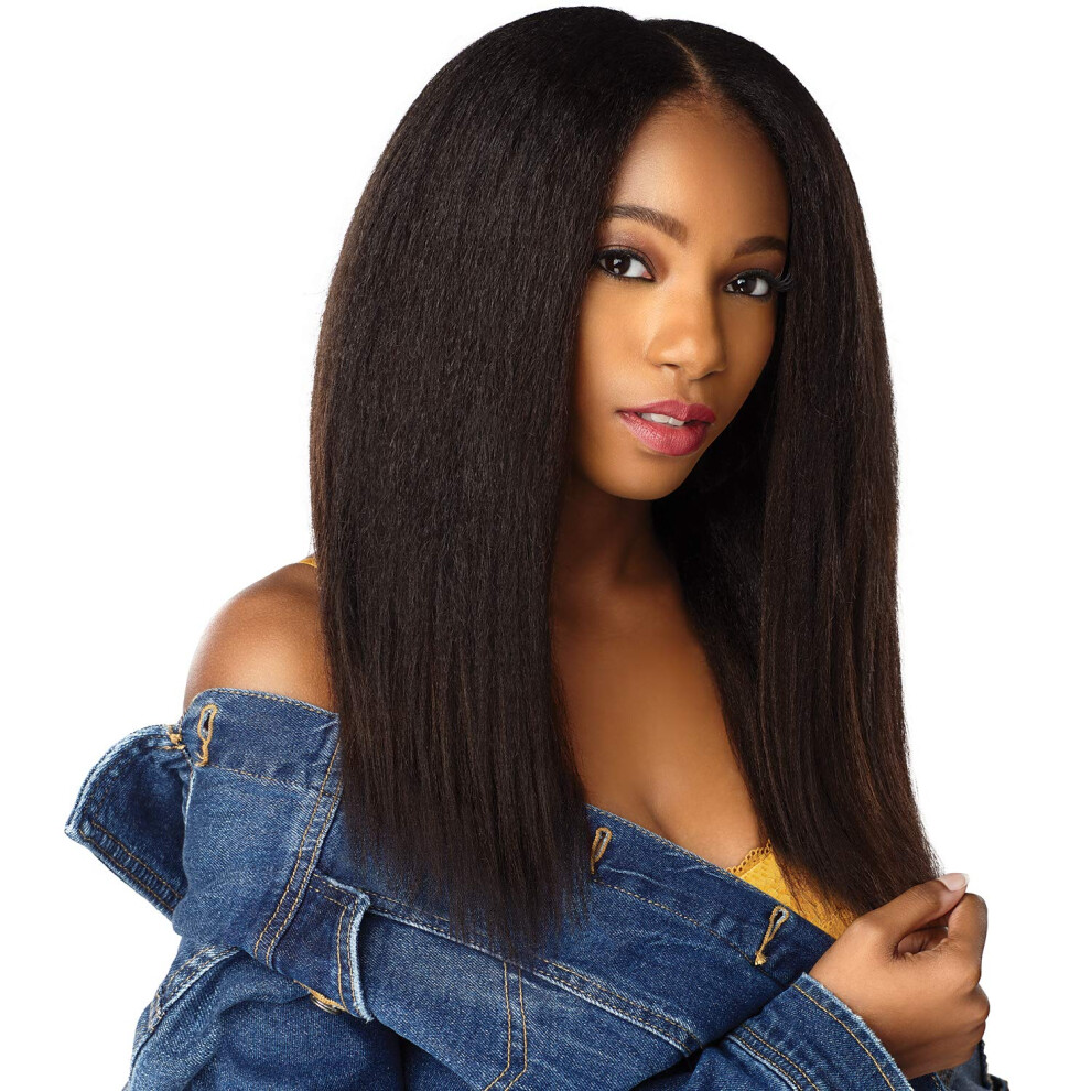 Sensationnel Unisex Not,Specified Human Hair Clip On Weave Curls Kinks & Co 1C Clique (16""