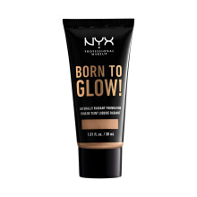 NYX PROFESSIONAL MAKEUP Born To Glow Naturally Radiant Foundation Mittlere Deckkraft  Brune