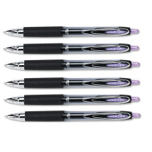 Uni-Ball Signo 207 geelikyn t, 0,7 mm, keskikokoinen k rki, 6 kpl (violetti, keskikokoinen)