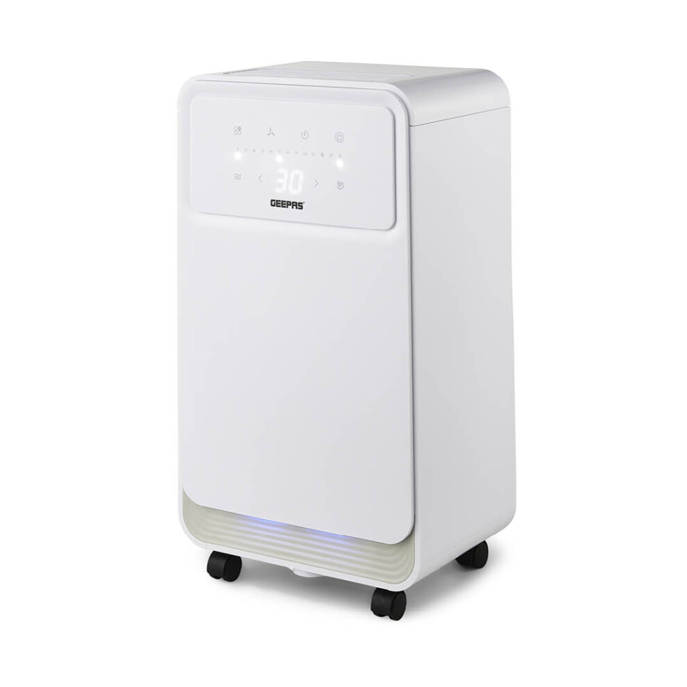 GEEPAS 12L/Day Dehumidifier | Automatic Humidity Sensor Display