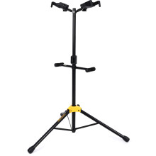 Hercules st?r GS422B plus dobbelt guitar stativ med auto greb system og sammenfoldelig ?g sort