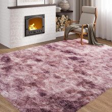 (200cm x 290cm (6ft 7" x 9ft 6")- Extra Large Area Rug For Living Room Bedroom/Indoor Outdoor Carpet ) Pink Shaggy Non Slip Rugs Bedroom Livingroom Fluffy Carpet