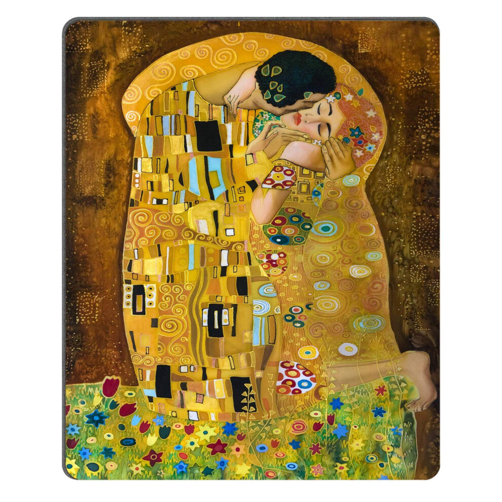Smooffly Computer Mouse Pad Custom Gustav Klimts The Kiss Mousepad Non-Slip Rubber Gaming Mouse Pad Rectangle Mouse Pads 4876573691206
