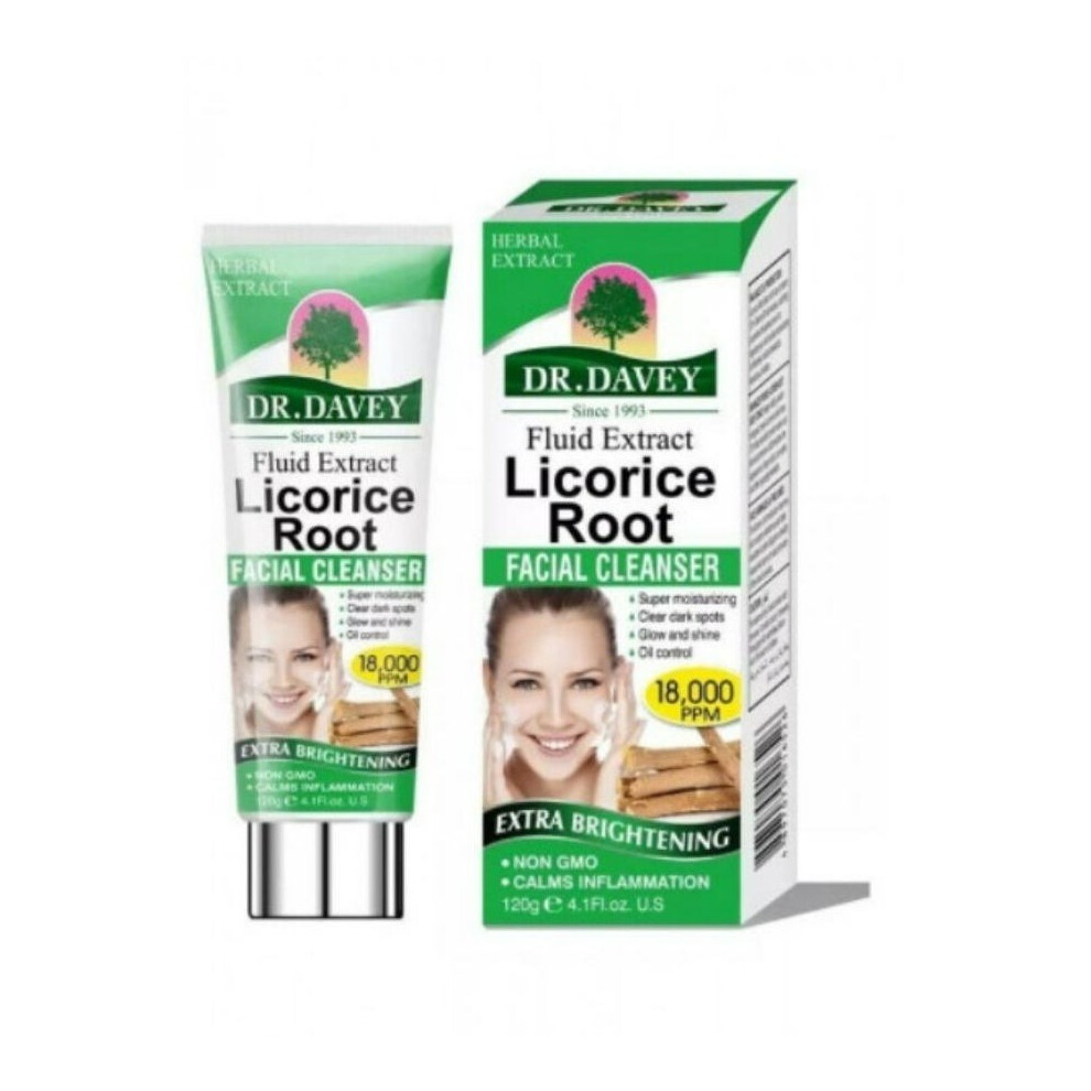 DR. DAVEY LicoriIce Root Calms Facial Soothing and Hydrating Skin Cleanser|Hydrates and refreshe  - 120ml