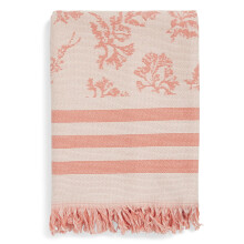 Vera Bradley Womens Beach Towel Floating Fronds Coral One Size