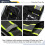JKSafety 9 Θέσεων Γιλέκο Ασφαλείας Μαύρο με Φωσφορούχες Κίτρινες Λωρίδες ANSI/ISEA Class 1 5