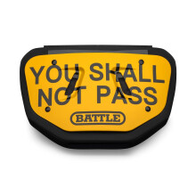 Battle Shall Not Pass Chrome Football Back Plate - Adult