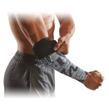 McDavid HEX Shooter Armmanschette Wendbar Print - Schwarz/Ziegel GRAF