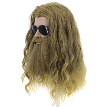 yuehong Dlouh blond paruka Thor Endgame Paruka Mui Halloween Cosplay Vlasy Paruky