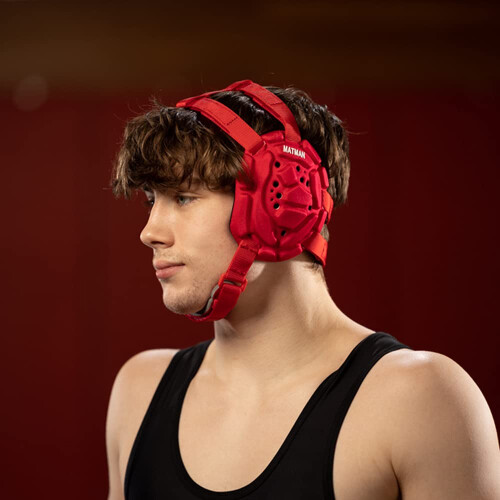 Medalist Headgear | Matman Wrestling | Ενηλίκων Προστατευτικά Αυτιών | BJJ | Grappling (Κόκκινο) 1