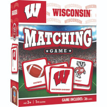 MasterPieces NCAA Wisconsin Badgers Matching Game pro deti od 3 let