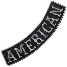 VEGASBEE Amerikkalainen brodeerattu silitettävä Patch Biker -takki Rider-liivi Alkuperäinen 12"""" USA (musta-harmaa)