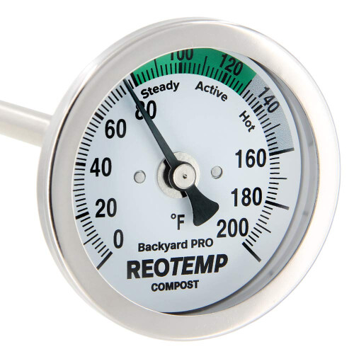 Termômetro de Composto Reotemp 24 Polegadas Fahrenheit com Guia Digital
