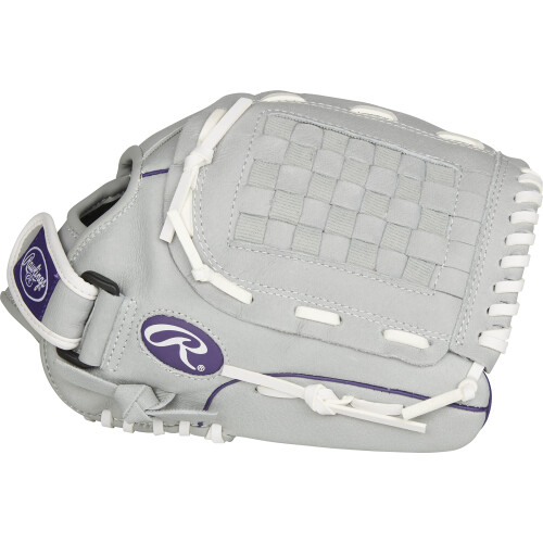 Rawlings Girls 12,5 polegadas luva de softball roxa/cinza/branco US 1