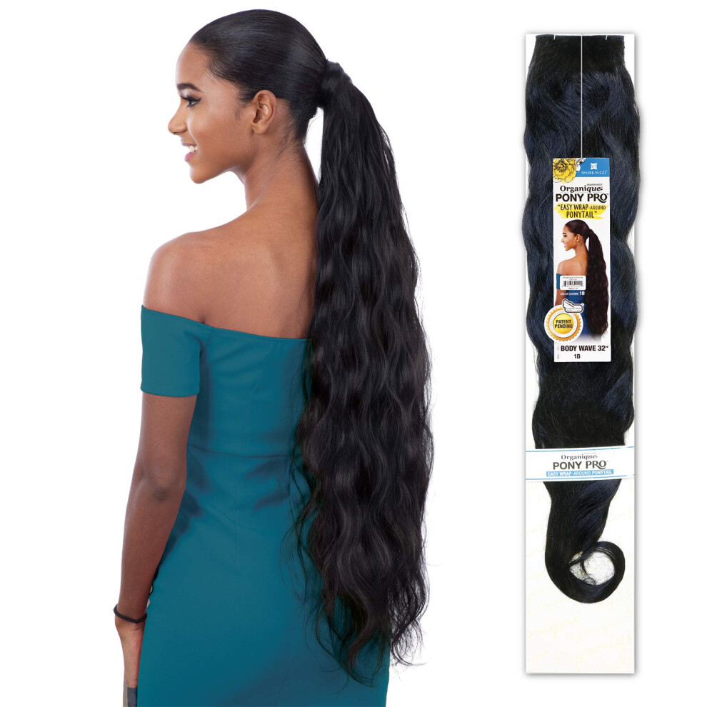 Organique Mastermix Shake-N-Go Synthetic Organique Pony Pro Ponytail - Body Wave 32 2