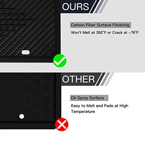 Intermerge License Plate Frames  2 Pack  Universal US Car Black TPU Bracket Holder RustProof  RattleProof  WeatherProof with 2