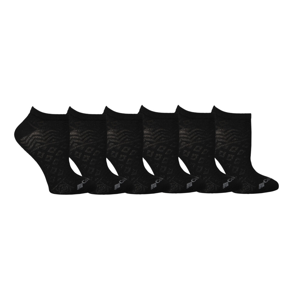 Lot de 6 paires de chaussettes invisibles l   g   res en maille pour femme Columbia, pointures 4     10