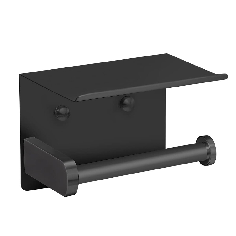 VAEHOLD Self Adhesive Toilet Paper Holder with Phone Shelf Stainless S-image-OPC-PFPGJK2-NEW