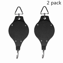 (As show, One size) Plant Pulley, Retractable Heavy Duty Easy Reach Pulley Plant Hanging