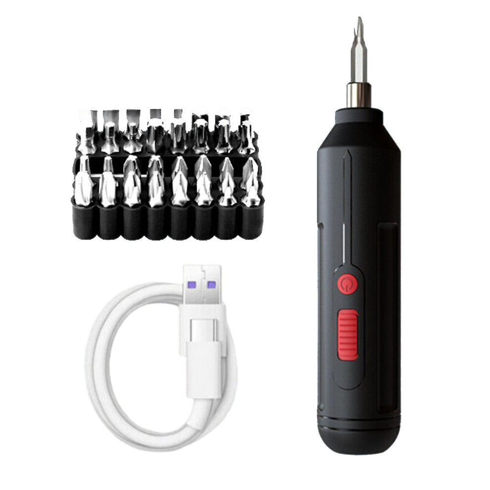 (C, One size) Mini Rechargeable Cordless Electric Screwdriver Drill Bits Set Power Tools Kit-image-OPC-PG96BGT-NEW