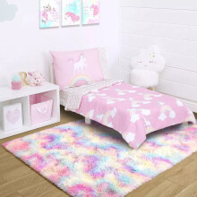 (Rainbow, 120 x 170cm (3 ft 11" x 5 ft 7")) Thick Shaggy Non Slip Rugs Living Room Area Rugs Hallway Runner Round Rugs & Door Mats